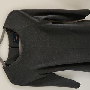 Dress grey 3/4 length sleeve perfect with black knee high boots or heels